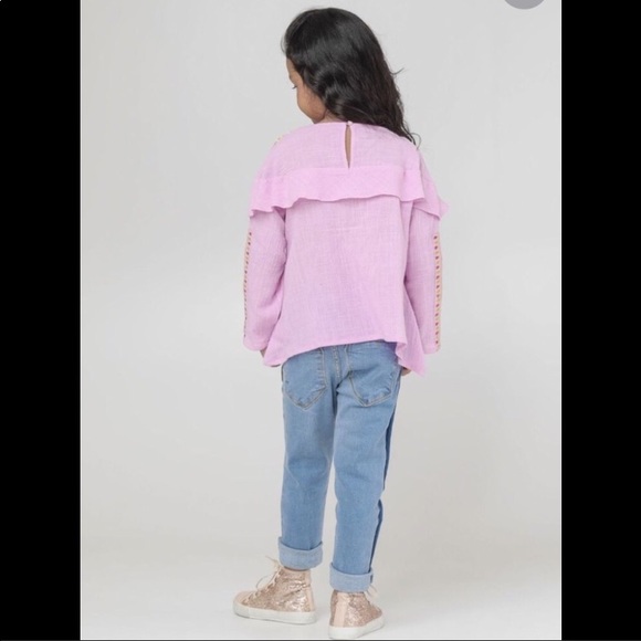 COPY - Embroidered brosha top for baby girl - Picture 3 of 8